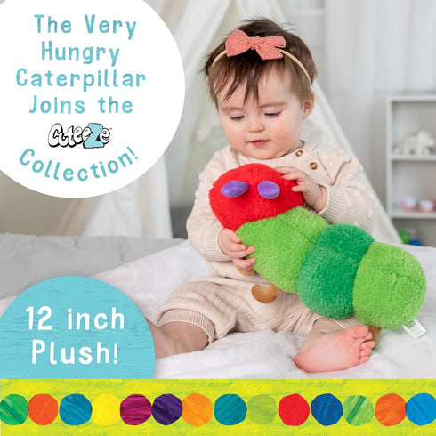 KIDS PREFERRED Eric Carle Very Hungry Caterpillar Cuteeze Extra Soft Plush Stuffed Animal Toy for Baby and Toddler Boys and Girls – 12 Inch Size...