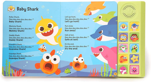 Baby Shark Sing-Alongs 10 Button Sound Book | Baby Shark Toys | Learning & Education Toys | Interactive Baby Books for Toddlers 1-3 | Gifts for Bo...