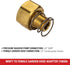 Simpson Cleaning 7100355 Replacement 3/4-Inch Female Garden Hose for Pressure Washer Pumps, 3/8-Inch MNPT, Gold...