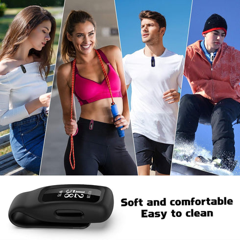 4-Pack Clip Case Compatible with Fitbit Inspire 2/3, Soft Silicone Clip Clasp Accessory...