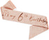 BRT Bearingshui 6th Birthday Sash and Tiara for Girls, Rose Gold Birthday Sash, Tiara & Cake Topper Set...