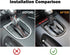 RT-TCZ Gear Shift Panel Frame Cover Interior Trim Sticker Accessories Compatible with Ford Mustang 2015 2016 2017 2018 2019 2020 2021 2022 (Carbon...