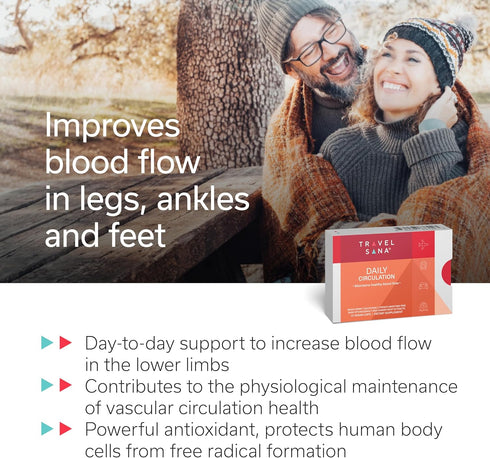 Daily Circulation Supplement - Inflammatory Response - Antioxidant & Blood Flow Support - Maqui Berry, French Maritime Pine Bark, Ginger Root Extr...