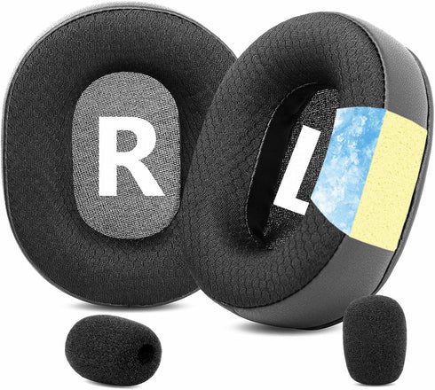 TaiZiChangQin Upgrade Ear Pads Ear Cushions Mic Foam Kit Replacement Compatible with Logitech G Pro X G Pro X 2 Headphone Cooling Gel Earpads...