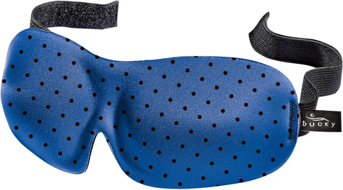 Bucky 40 Blinks No Pressure Printed Eye Mask for Travel & Sleep, Black Dot, One Size...