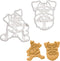 Set of 2 Mini Schnauzer cookie cutters (Designs: Body & Face), 2 pieces - Bakerlogy...