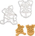 Set of 2 Mini Schnauzer cookie cutters (Designs: Body & Face), 2 pieces - Bakerlogy...