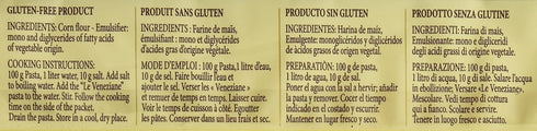 Le Veneziane Italian Gluten Free Corn Pasta Spaghetti 250...