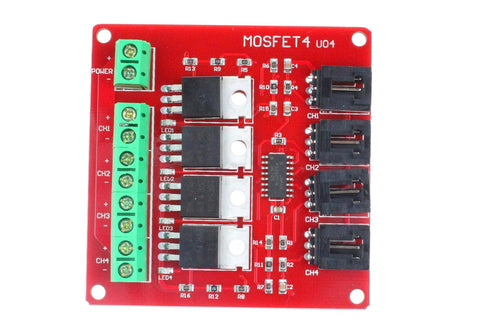 NOYITO 4-Channel MOSFET Switch Module IRF540 Isolated Power Module (4-Channel, Red)...