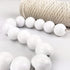 100 Painted White Wood Beads 20mm or 3/4 Inch Wood Beads with 3mm Hole...