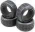 HOBBYSOUL 1/10 On Road Tires Arrows Soft Rubber Tyres Height 65mm fit 1/10 Traxxas HSP Tamiya HPI Kyosho RC On Road Run-flating Car, Pack of 4...