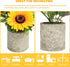 COCOBOO Sunflower Artificial Flowers Pot, Sunflower Decor, Yellow Fake Flower in Pots, for Home Bathroom Kitchen...