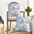 2 Pack Waterproof Take Me to The Beach Summer Pillow Covers 18x18 Inch Blue Ocean Sea Shell Coral Conch Starfish Throw Pillow Covers Outdoor Coast...