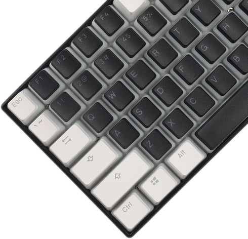 YMDK 117 PBT Double Shot Doubleshot Shine Through ANSI ISO OEM Profile Pudding Keycaps Key caps Sealed Legend for MX Mechanical Keyboard 61 68 87 ...