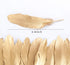 HaiMay 80 Pieces Gold Feathers for Craft Wedding Home Party Decorations, 6-8 Inches Goose Feathers Gold Craft Feather...