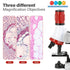 AmScope-ETXWJ04 IQCREW 100X-1200X LED Kids Beginner Microscope Toy Set + Slides Preparation Kit...