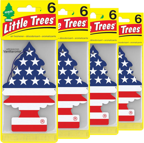LITTLE TREES Car Air Freshener. Hanging Tree Provides Long Lasting Scent for Auto or Home. America, 24 Air Fresheners...