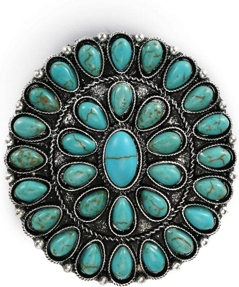 Turquoise Western Phone Grip Teal Marble Stone Phone Holder UYH6...