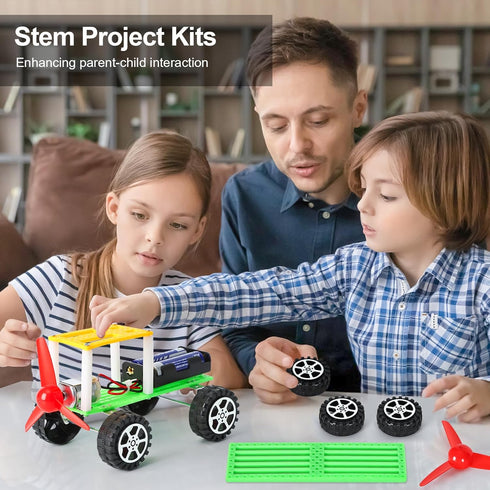 STEM Science Robotics Kit,6 Set Electronic Science Projects Experiments for Kids Age 8-12 6-8,Kids DIY Engineering Building Kit Age 6-8 8-12 Motor...