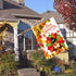 Wamika Happy Thanksgiving Day Turkey Garden Flag Pumpkin Sunflower Double Sided Flags 12" x 18" Maple Leaves Fall Autumn Harvest Rustic Small Gard...