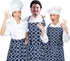 Kitchen Cooking Aprons with 3 Pockets for Men Women - Cotton Adjustable Professional Grade Chef Apron for Kitchen, BBQ & Grill (Blue)...