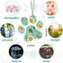 12 Pack Car Air Freshener Dog Paw Shape Hanging Incense Chips Car Rearview Mirror Pendant Cute Pet Odor Eliminating Air Freshener for Car, Mixed S...