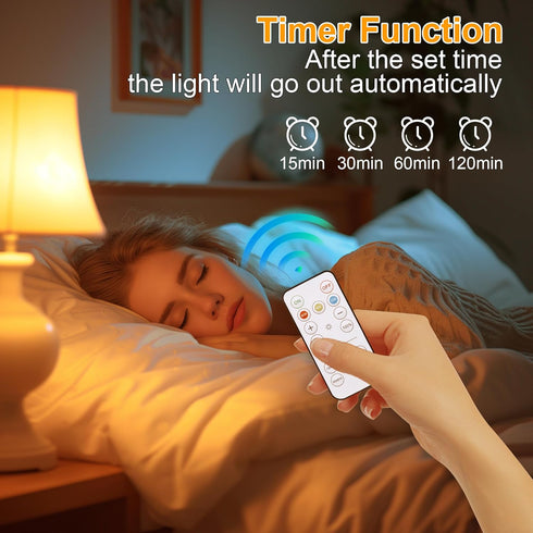 Rechargeable Battery Operated Light Bulbs, 300LM E26 Screw in (Magnetic Detachable) Light Bulb for Lamps with Remote Control Dimmable?Timer, Wirel...