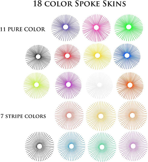 72Pcs Universal Spoke Skins Covers?Wheel Spoke Wraps Skins Pipe Trim Decoration Protector For Motorcycle Dirt Bike Yamaha Honda BMW Suzuki Kawasak...