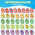 CVC Word Memory Game,72PCS Match Game Card Toddler Games for Kids Ages 3 4 5 6 Phonics Games Learn to Read Spelling Reading Speech Therapy Educati...