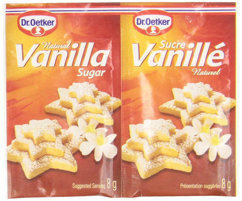 Dr. Oetker Vanilla Sugar - Natural - 6 × 8 g...