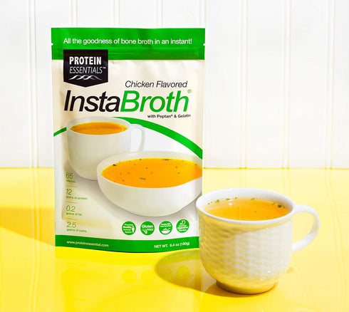 InstaBroth, Bone Broth Powder with Grass Fed, Pasture Raised Collagen and Gelatin, 12g Protein (6.4oz) (Chicken Flavor)...