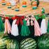 6 Roll 30 Yard Watermelon Wired Edge Ribbon Summer Wired Ribbon Watermelon Print Ribbons DIY Stripe Burlap Fruit Ribbon Roll Gift Wrapping Ribbon ...