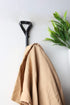 GoCraft Handmade Wrought Iron Coat Hook | Hook for Coats, Towels, Scarves | Forged Metal Decorative Colonial Wall Decor...