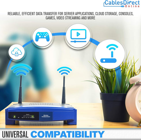 Cables Direct Online 10FT Cat7 Outdoor Ethernet Cable 26AWG SFTP Heavy-Duty Cat 7 Networking Patch Cord RJ45 600Mhz Waterproof Direct Burial...