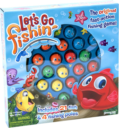 Let's Go Fishin' Game by Pressman - The Original Fast-Action Fishing Game!, 1-4 players...