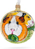 Adorable Guinea Pigs Glass Ball Christmas Ornament 4 Inches...