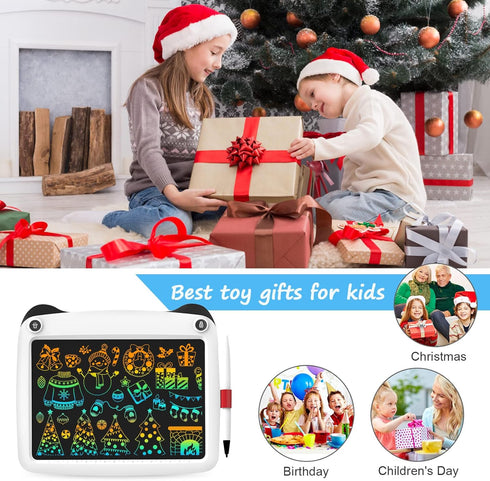 Kids Toys LCD Writing Tablet?9 Inch Colorful Screen Doodle Board?Erasable and Portable Drawing Pad for Birthday Christmas ?White?...