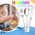 HaWare 12-Piece Kids Silverware, Stainless Steel Toddler Utensils Flatware Set, Preschooler Eating Utensils Includes 4 Spoons 4 Forks 4 Knives, Me...
