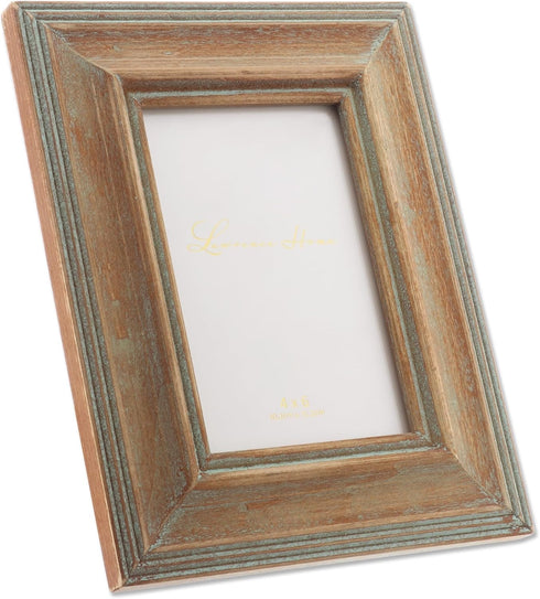 Lawrence Frames 4x6 Weathered Wood With Verdigris Wash Picture Frame (733146)...