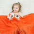 MICHLEY Baby Hooded Swaddling Blanket for Boys Girls, Animal Face Toddler Fall Winter Throw Blankets 0-3 Years(Fox)...