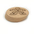 Meeple Board Game Coasters with Modern Facets Engraved (Set of 4)...