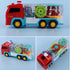 Light Up Sensory Car Toy for Kids,Transparent Gear Fire Truck Toy with Colorful Moving Gears Music and Lights Effects,Educational Tummy Time Toys ...