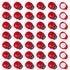 Dong Huang 200pcs Mini Fake Ladybug Model Figurine, Miniature Self-Adhesive Wooden Ladybugs Stickers, Micro Landscape Decor for Home Fairy Garden ...