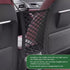 1 PC Car Pet Barrier Net, 11.4" x 10.2" Double-Layer Coarse Thick Mesh Dog Divider Between Front Seats, Retractable and Elastic Storage Mesh Bag, ...