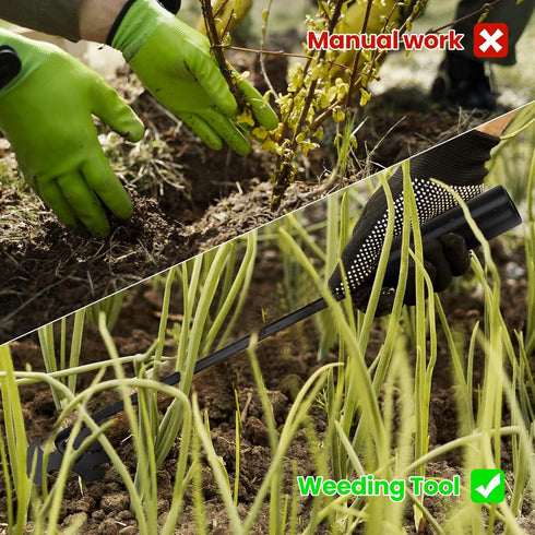 2 Pack Weed Puller Tools, Garden and Yard Weeder, Uprooting Tool, Hand Weeder Tool, Stainless Steel Material (40cm)...