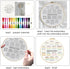 INFUNLY 4 Set Stitches Embroidery Kit for Adults Elephant Cross Stitch Kits for Beginners Stamped Embroidery Kit with Instructions, 2 Embroidery H...