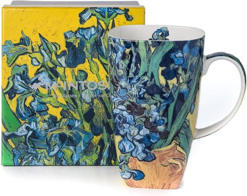 McIntosh Vincent Van Gogh Irises Fine Bone China (19.6 oz) Grande Mug in Matching Gift Box...