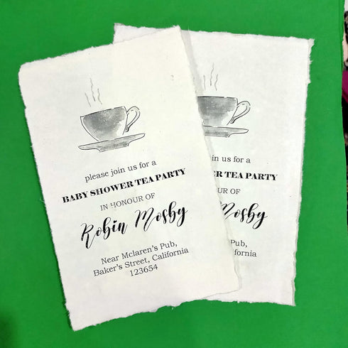 E-Tailor Handmade Cotton Paper Deckle Edge Loose Leaf Sheets 130 GSM Ivory White (5x7, Ivory-1-Pack of 50)...