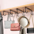 Mug Hooks Under Cabinet,3 Pieces Under Cabinet Mug Holder,Under Shelf Mug Organizer Rack with 12 Hooks,Display Hanging Storage Hook for Mugs/Coffe...