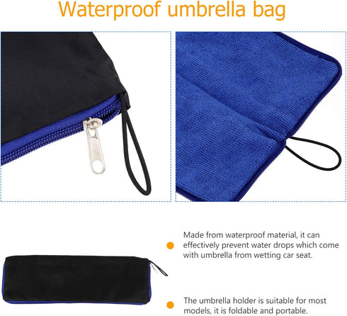 BESPORTBLE Umbrellas Bags for Travel Umbrellas - Waterproof Travel Umbrellas Storage Pouches Wet Umbrella Cases Folding Umbrellas Sleeves Covers P...